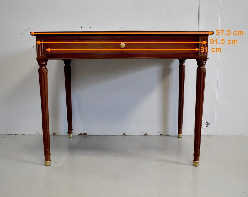 Table Bureau en Acajou de Cuba Massif, époque Louis XVI – XVIIIe