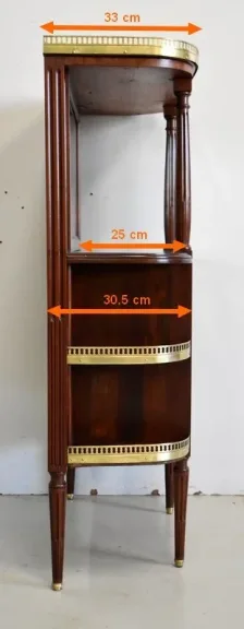 Petit Meuble d’Entre-Deux en Acajou Massif, style Louis XVI – 1ère partie XIXe