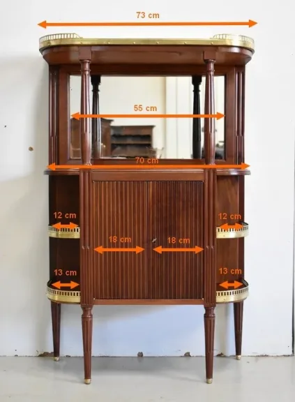 Petit Meuble d’Entre-Deux en Acajou Massif, style Louis XVI – 1ère partie XIXe