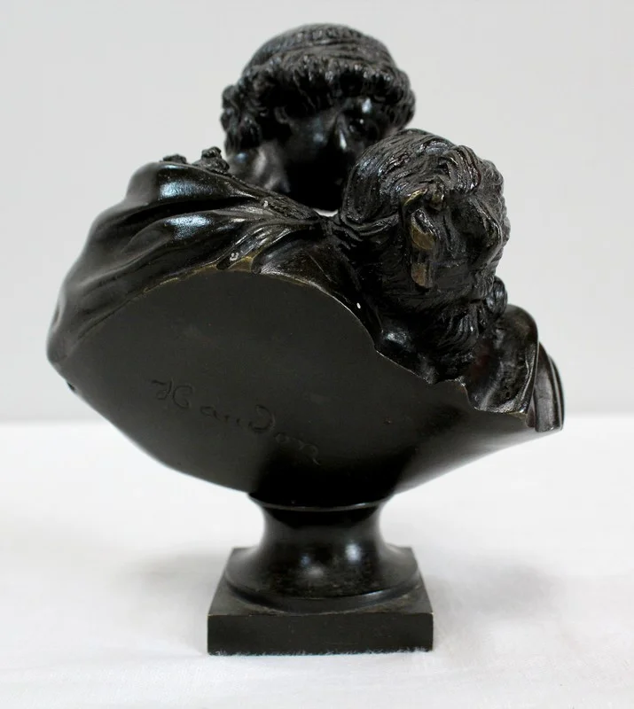 Bronze « le Baiser Donné » d’après J-A. Houdon – 2ème moitié du XIXe