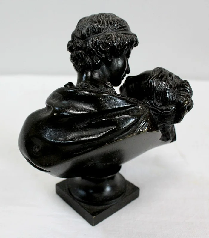Bronze « le Baiser Donné » d’après J-A. Houdon – 2ème moitié du XIXe