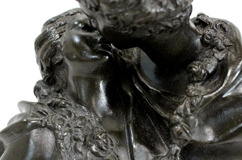 Bronze « le Baiser Donné » d’après J-A. Houdon – 2ème moitié du XIXe