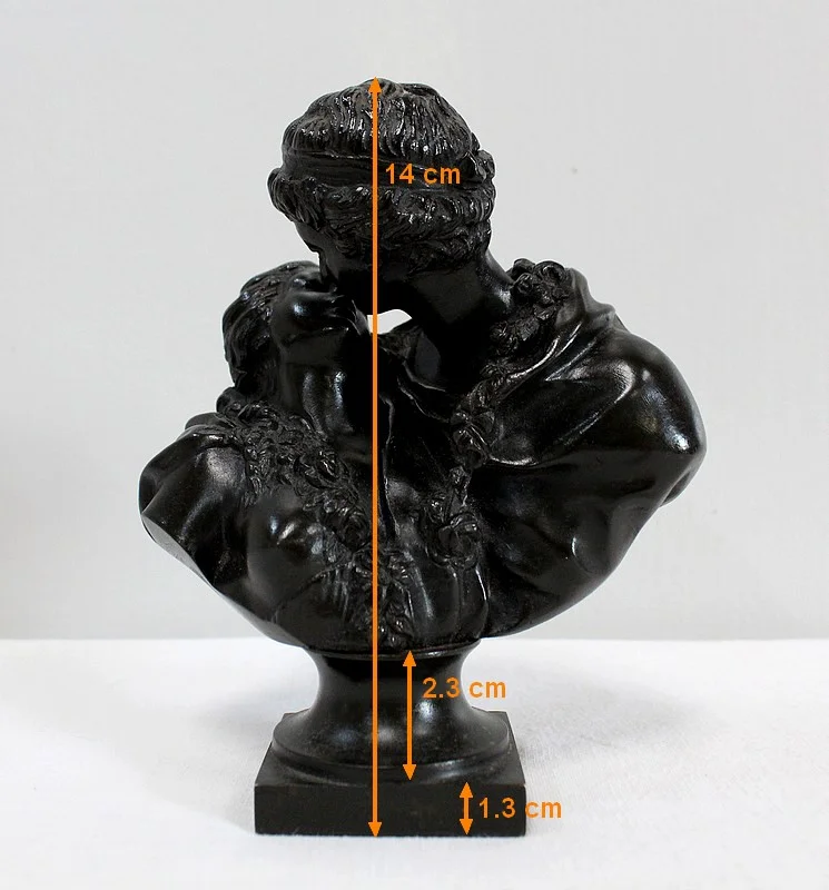 Bronze « le Baiser Donné » d’après J-A. Houdon – 2ème moitié du XIXe