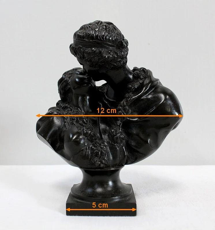 Bronze « le Baiser Donné » d’après J-A. Houdon – 2ème moitié du XIXe