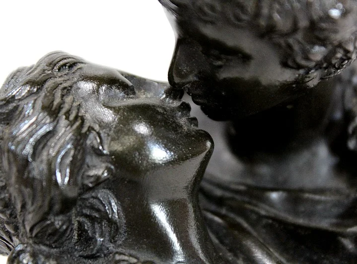 Bronze « le Baiser Donné » d’après J-A. Houdon – 2ème moitié du XIXe