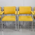 Suite de 4 Fauteuils en Métal Chromé – 1970