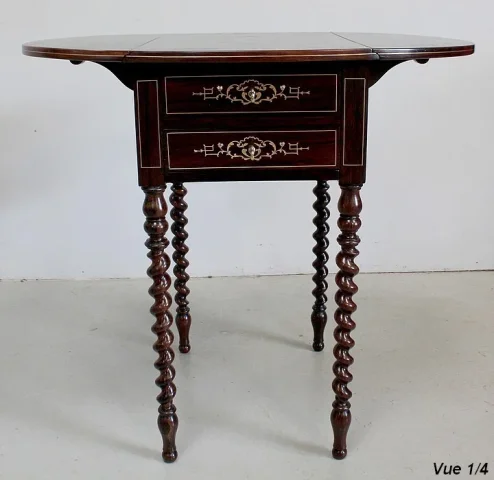 NAPOLEON III PERIODE DROP LEAF TAFEL