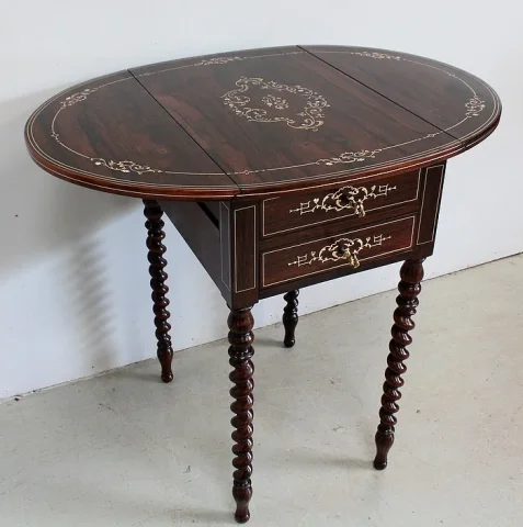 NAPOLEON III PERIODE DROP LEAF TAFEL