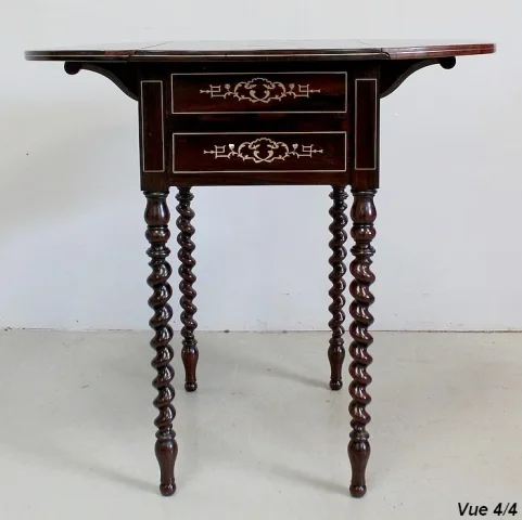 NAPOLEON III PERIODE DROP LEAF TAFEL