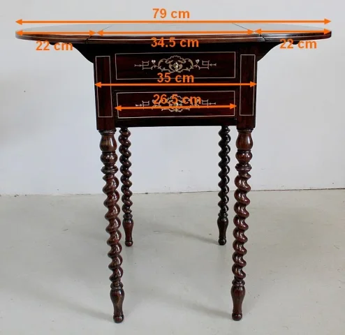 NAPOLEON III PERIODE DROP LEAF TAFEL