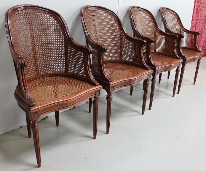 Suite de Fauteuils en Acajou, Style Louis XVI – Début XXe