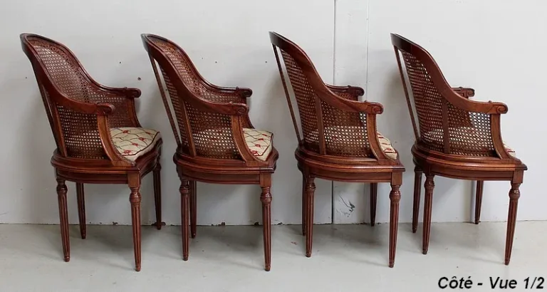 Suite de Fauteuils en Acajou, Style Louis XVI – Début XXe
