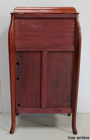 Petit Cabinet en Acajou et Bois Précieux, Époque Art Nouveau – Début XXe