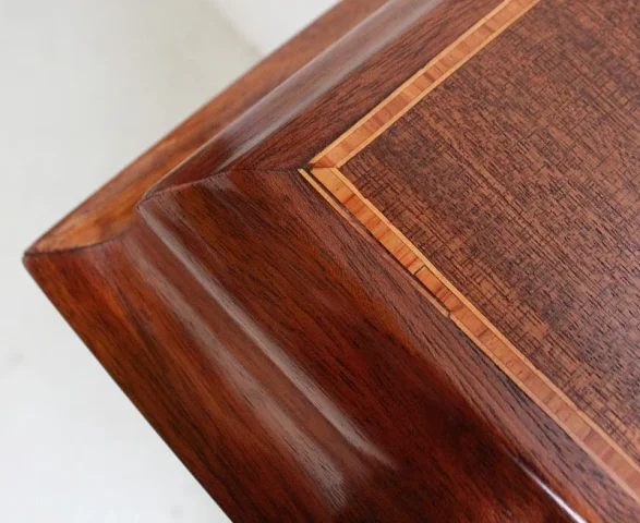 Petit Cabinet en Acajou et Bois Précieux, Époque Art Nouveau – Début XXe