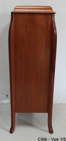 Petit Cabinet en Acajou et Bois Précieux, Époque Art Nouveau – Début XXe