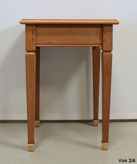 Petite Table Bout de Canapé en Chêne Blond massif – 1950