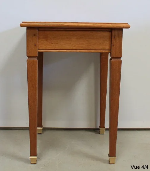 Petite Table Bout de Canapé en Chêne Blond massif – 1950