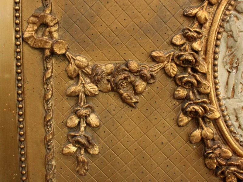LOUIS XVI STYLE TRUMEAU MIRROR