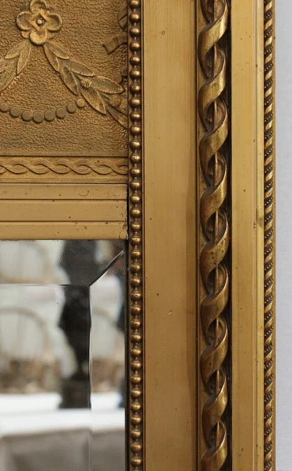 LOUIS XVI STYLE TRUMEAU MIRROR
