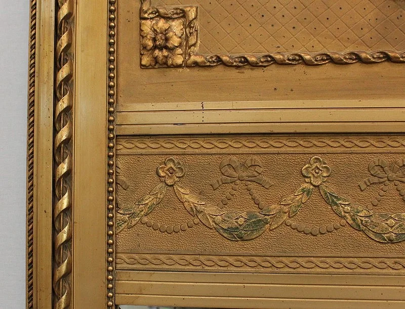 LOUIS XVI STYLE TRUMEAU MIRROR