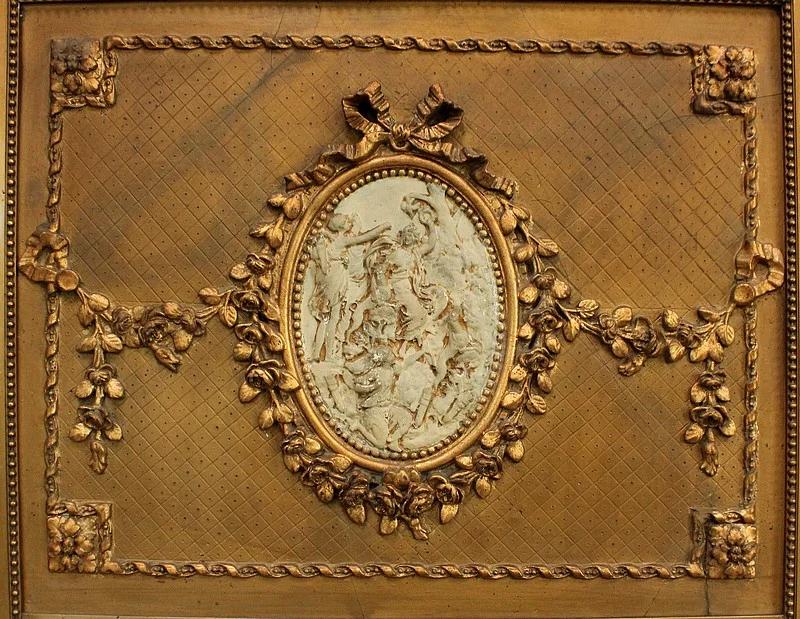 LOUIS XVI STYLE TRUMEAU MIRROR