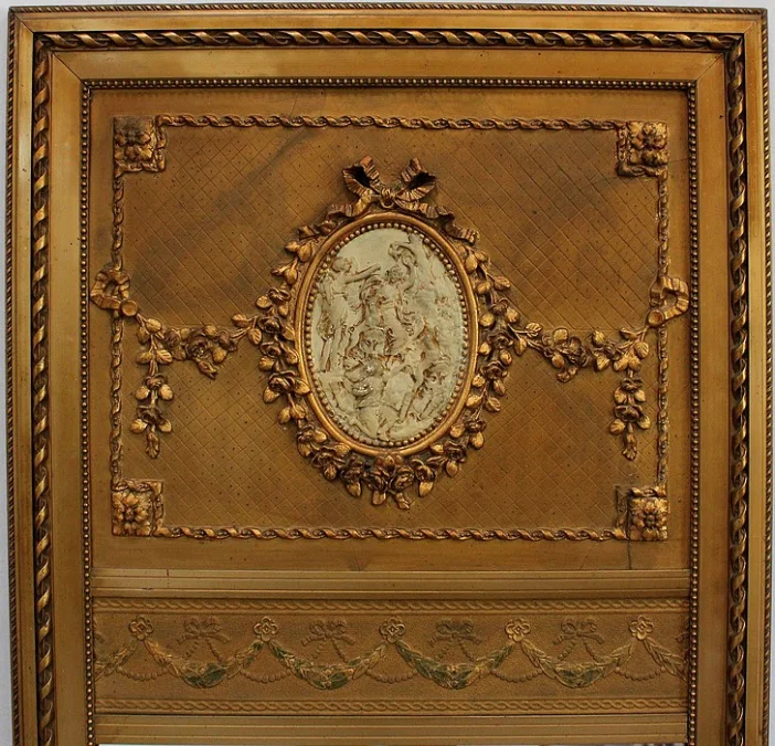 LOUIS XVI STYLE TRUMEAU MIRROR