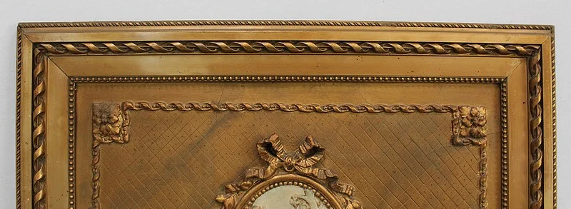 LOUIS XVI STYLE TRUMEAU MIRROR