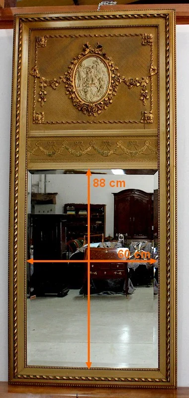 LOUIS XVI STIJL TRUMEAU SPIEGEL