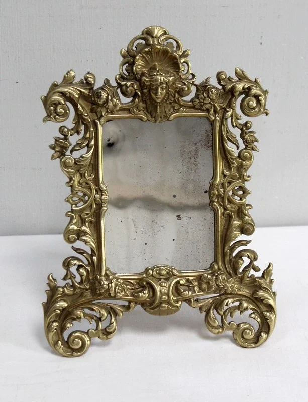 Miroir de Table en Bronze Doré, époque Napoléon III – 2ème partie XIXe