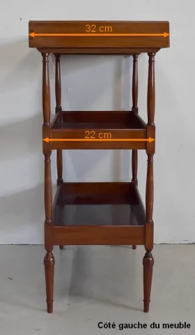 Petite Table Poudreuse en Acajou, fabrication « Escalier de Cristal », style Louis XVI – Fin XIXe