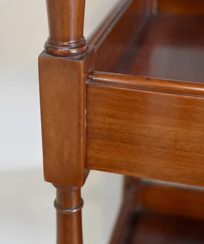 Petite Table Poudreuse en Acajou, fabrication « Escalier de Cristal », style Louis XVI – Fin XIXe