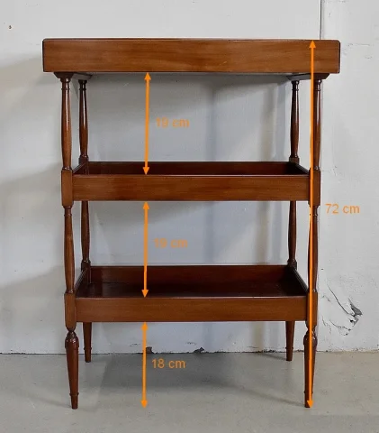 Petite Table Poudreuse en Acajou, fabrication « Escalier de Cristal », style Louis XVI – Fin XIXe