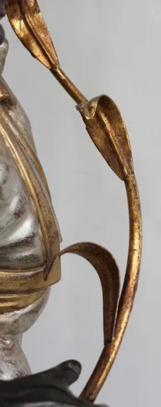 Nubien Porte-Torchère en Bois Sculpté, goût Vénitien – 1ère partie XXe