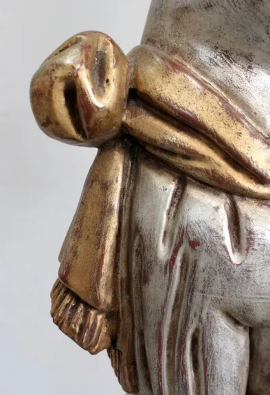 Nubien Porte-Torchère en Bois Sculpté, goût Vénitien – 1ère partie XXe