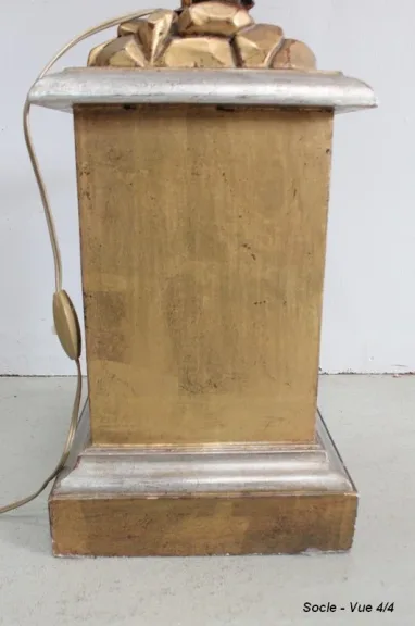 Nubien Porte-Torchère en Bois Sculpté, goût Vénitien – 1ère partie XXe