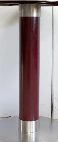 Petit Guéridon Circulaire en Inox brossé – 1920/1930