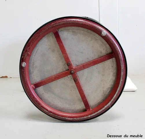 Petit Guéridon Circulaire en Inox brossé – 1920/1930