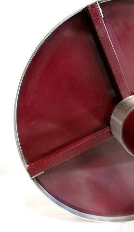 Petit Guéridon Circulaire en Inox brossé – 1920/1930