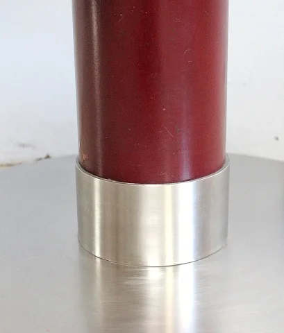 Petit Guéridon Circulaire en Inox brossé – 1920/1930