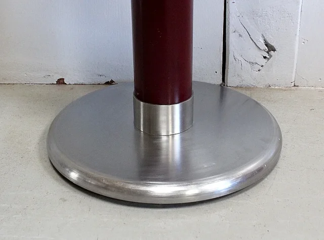 Petit Guéridon Circulaire en Inox brossé – 1920/1930