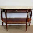 Longue Console en Acajou et Marbre, transition Louis XVI / Directoire – XVIIIe