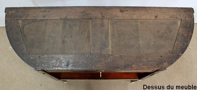 Longue Console en Acajou et Marbre, transition Louis XVI / Directoire – XVIIIe