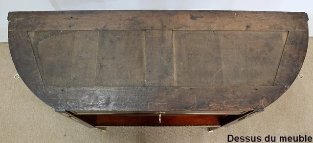 Longue Console en Acajou et Marbre, transition Louis XVI / Directoire – XVIIIe