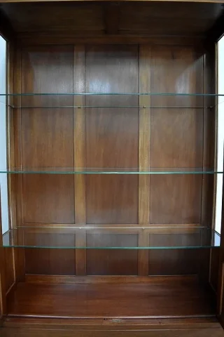 Vitrine Toutes Faces en Acajou massif, style Louis XVI – Fin XIXe
