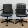 Paire de Fauteuils de Bureau en Cuir, de Richard Sapper – 1979