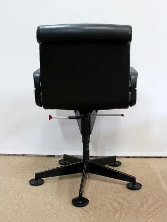 Paire de Fauteuils de Bureau en Cuir, de Richard Sapper – 1979