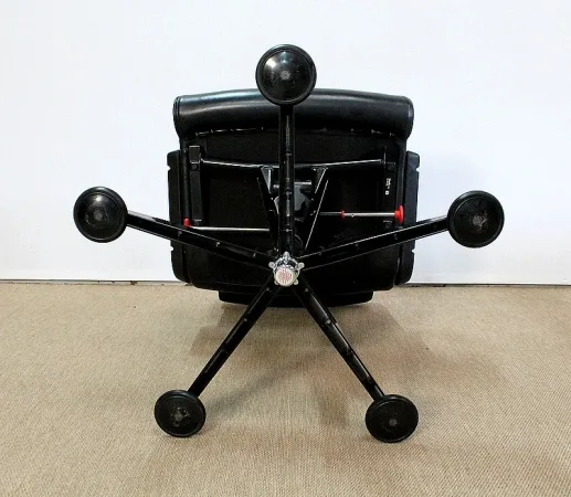 Paire de Fauteuils de Bureau en Cuir, de Richard Sapper – 1979