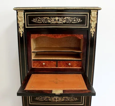 Secrétaire en Bois noirci, époque Napoléon III – XIXe