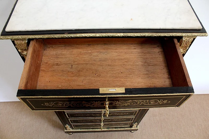 Secrétaire en Bois noirci, époque Napoléon III – XIXe