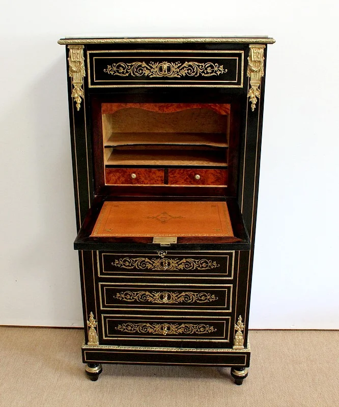 Secrétaire en Bois noirci, époque Napoléon III – XIXe